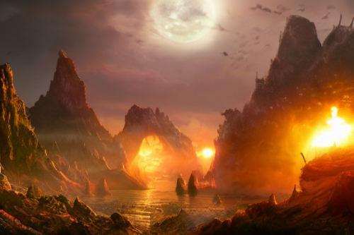 Trending splash art highly detailed bright mood mixed media concept art:0.5 intricate detailed wonderous landscape 4k volumetric lighting dramatic lighting award-winning:0.5 [text logo]