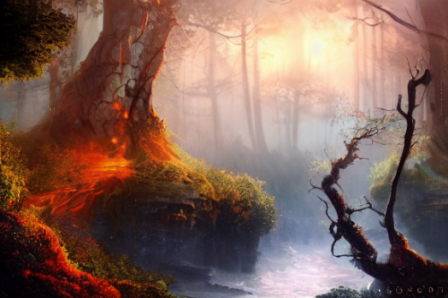 Trending splash art highly detailed bright mood mixed media concept art:0.5 intricate detailed wonderous landscape 4k volumetric lighting dramatic lighting award-winning:0.5 [text logo]