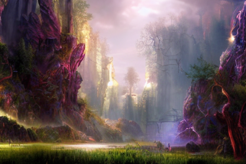 Trending splash art highly detailed bright mood mixed media concept art:0.5 intricate detailed wonderous landscape 4k volumetric lighting dramatic lighting award-winning:0.5 [text logo]