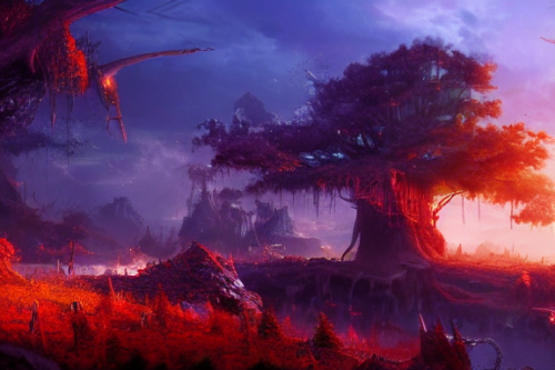 Trending splash art highly detailed bright mood mixed media concept art:0.5 intricate detailed wonderous landscape 4k volumetric lighting dramatic lighting award-winning:0.5 [text logo]