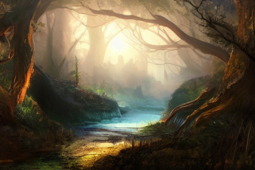 Trending splash art highly detailed bright mood mixed media concept art:0.5 intricate detailed wonderous landscape 4k volumetric lighting dramatic lighting award-winning:0.5 [text logo]