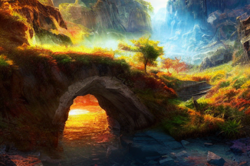 Trending splash art highly detailed bright mood mixed media concept art:0.5 intricate detailed wonderous landscape 4k volumetric lighting dramatic lighting award-winning:0.5 [text logo]