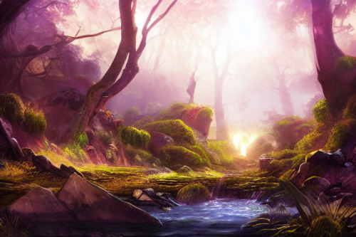 Trending splash art highly detailed bright mood mixed media concept art:0.5 intricate detailed wonderous landscape 4k volumetric lighting dramatic lighting award-winning:0.5 [text logo]