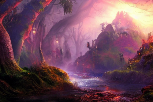 Trending splash art highly detailed bright mood mixed media concept art:0.5 intricate detailed wonderous landscape 4k volumetric lighting dramatic lighting award-winning:0.5 [text logo]