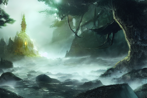 Trending splash art highly detailed bright mood mixed media concept art:0.5 intricate detailed wonderous landscape 4k volumetric lighting dramatic lighting award-winning:0.5 [text logo]