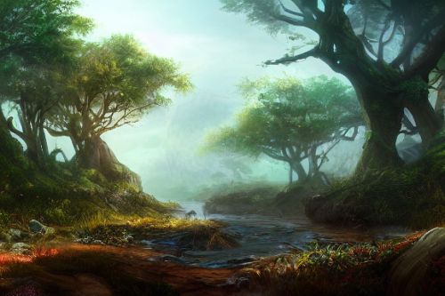 Trending splash art highly detailed bright mood mixed media concept art:0.5 intricate detailed wonderous landscape 4k volumetric lighting dramatic lighting award-winning:0.5 [text logo]