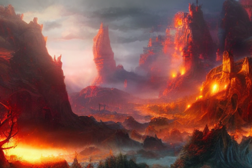 Trending splash art highly detailed bright mood mixed media concept art:0.5 intricate detailed wonderous landscape 4k volumetric lighting dramatic lighting award-winning:0.5 [text logo]