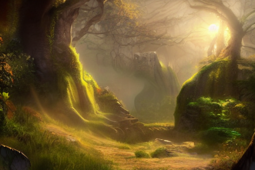 Trending splash art highly detailed bright mood mixed media concept art:0.5 intricate detailed wonderous landscape 4k volumetric lighting dramatic lighting award-winning:0.5 [text logo]