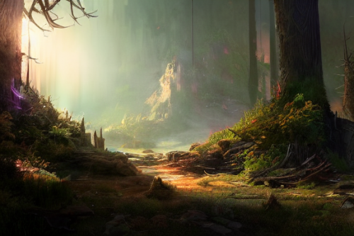 Trending splash art highly detailed bright mood mixed media concept art:0.5 intricate detailed wonderous landscape 4k volumetric lighting dramatic lighting award-winning:0.5 [text logo]