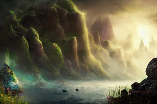 Trending splash art highly detailed bright mood mixed media concept art:0.5 intricate detailed wonderous landscape 4k volumetric lighting dramatic lighting award-winning:0.5 [text logo]