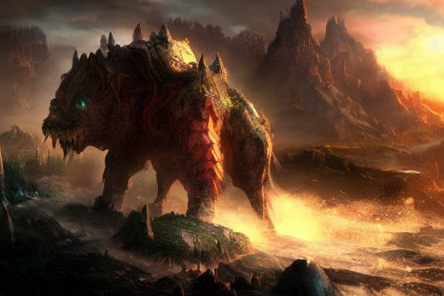 Trending splash art highly detailed bright mood mixed media concept art:0.5 intricate detailed wonderous landscape 4k volumetric lighting dramatic lighting award-winning:0.5 [text logo]