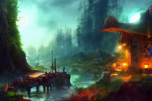 Trending splash art highly detailed bright mood mixed media concept art:0.5 intricate detailed wonderous landscape 4k volumetric lighting dramatic lighting award-winning:0.5 [text logo]