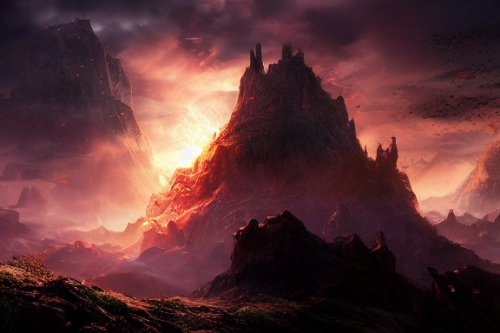 Trending splash art highly detailed bright mood mixed media concept art:0.5 intricate detailed wonderous landscape 4k volumetric lighting dramatic lighting award-winning:0.5 [text logo]