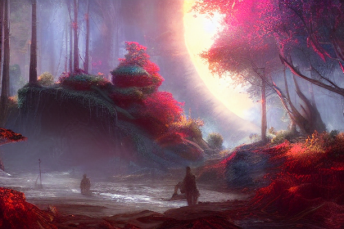 Trending splash art highly detailed bright mood mixed media concept art:0.5 intricate detailed wonderous landscape 4k volumetric lighting dramatic lighting award-winning:0.5 [text logo]