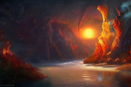 Trending splash art highly detailed bright mood mixed media concept art:0.5 intricate detailed wonderous landscape 4k volumetric lighting dramatic lighting award-winning:0.5 [text logo]