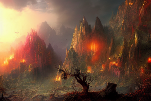 Trending splash art highly detailed bright mood mixed media concept art:0.5 intricate detailed wonderous landscape 4k volumetric lighting dramatic lighting award-winning:0.5 [text logo]