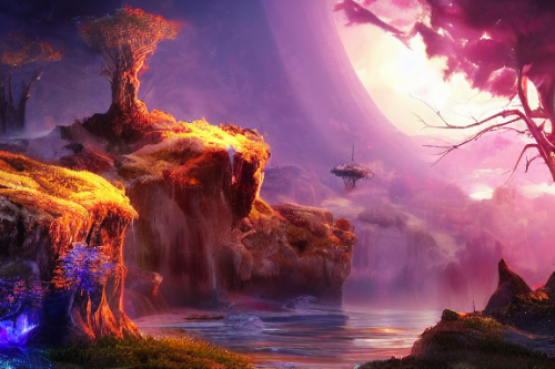 Trending splash art highly detailed bright mood mixed media concept art:0.5 intricate detailed wonderous landscape 4k volumetric lighting dramatic lighting award-winning:0.5 [text logo]