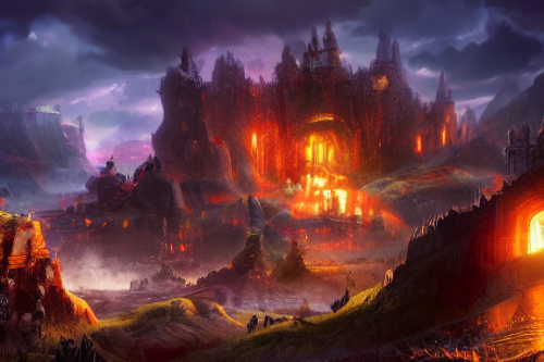 Trending splash art highly detailed bright mood mixed media concept art:0.5 intricate detailed wonderous landscape 4k volumetric lighting dramatic lighting award-winning:0.5 [text logo]