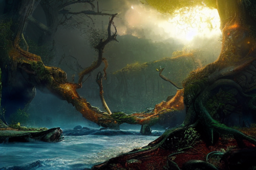 Trending splash art highly detailed bright mood mixed media concept art:0.5 intricate detailed wonderous landscape 4k volumetric lighting dramatic lighting award-winning:0.5 [text logo]