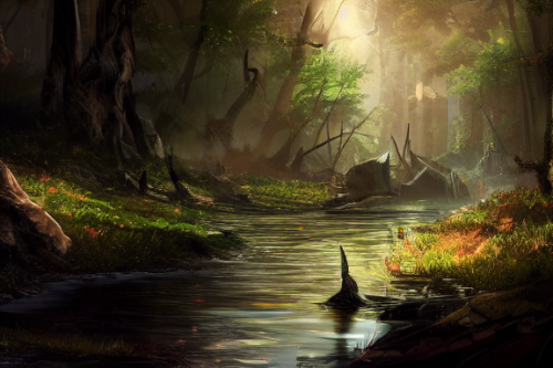 Trending splash art highly detailed bright mood mixed media concept art:0.5 intricate detailed wonderous landscape 4k volumetric lighting dramatic lighting award-winning:0.5 [text logo]