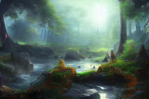 Trending splash art highly detailed bright mood mixed media concept art:0.5 intricate detailed wonderous landscape 4k volumetric lighting dramatic lighting award-winning:0.5 [text logo]