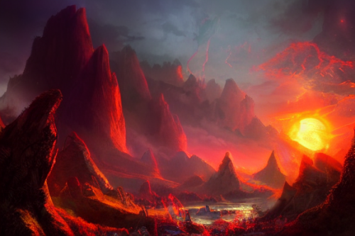Trending splash art highly detailed bright mood mixed media concept art:0.5 intricate detailed wonderous landscape 4k volumetric lighting dramatic lighting award-winning:0.5 [text logo]