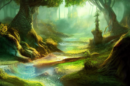 Trending splash art highly detailed bright mood mixed media concept art:0.5 intricate detailed wonderous landscape 4k volumetric lighting dramatic lighting award-winning:0.5 [text logo]