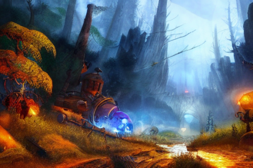 Trending splash art highly detailed bright mood mixed media concept art:0.5 intricate detailed wonderous landscape 4k volumetric lighting dramatic lighting award-winning:0.5 [text logo]