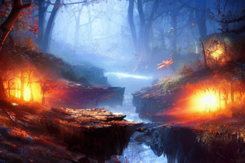 Trending splash art highly detailed bright mood mixed media concept art:0.5 intricate detailed wonderous landscape 4k volumetric lighting dramatic lighting award-winning:0.5 [text logo]