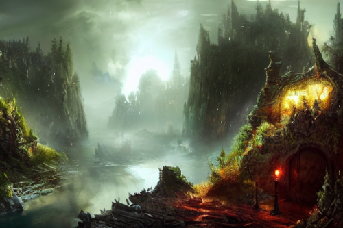 Trending splash art highly detailed bright mood mixed media concept art:0.5 intricate detailed wonderous landscape 4k volumetric lighting dramatic lighting award-winning:0.5 [text logo]