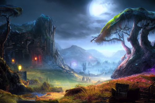 Trending splash art highly detailed bright mood mixed media concept art:0.5 intricate detailed wonderous landscape 4k volumetric lighting dramatic lighting award-winning:0.5 [text logo]