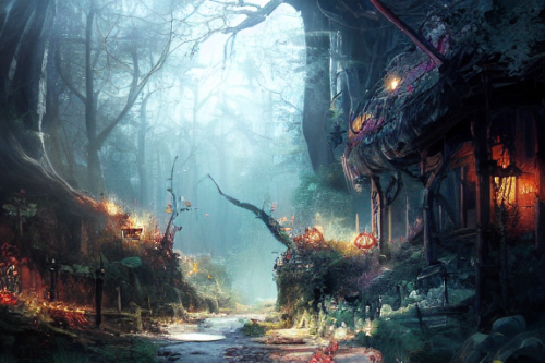 Trending splash art highly detailed bright mood mixed media concept art:0.5 intricate detailed wonderous landscape 4k volumetric lighting dramatic lighting award-winning:0.5 [text logo]