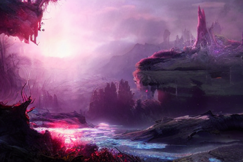 Trending splash art highly detailed bright mood mixed media concept art:0.5 intricate detailed wonderous landscape 4k volumetric lighting dramatic lighting award-winning:0.5 [text logo]