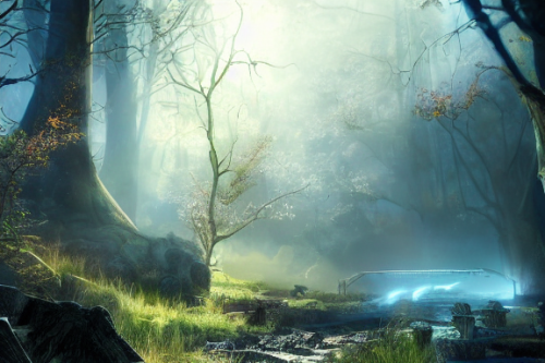 Trending splash art highly detailed bright mood mixed media concept art:0.5 intricate detailed wonderous landscape 4k volumetric lighting dramatic lighting award-winning:0.5 [text logo]