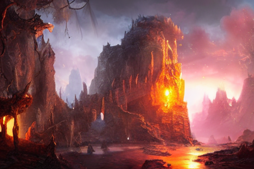 Trending splash art highly detailed bright mood mixed media concept art:0.5 intricate detailed wonderous landscape 4k volumetric lighting dramatic lighting award-winning:0.5 [text logo]