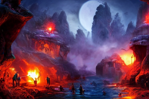 Trending splash art highly detailed bright mood mixed media concept art:0.5 intricate detailed wonderous landscape 4k volumetric lighting dramatic lighting award-winning:0.5 [text logo]