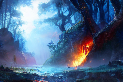 Trending splash art highly detailed bright mood mixed media concept art:0.5 intricate detailed wonderous landscape 4k volumetric lighting dramatic lighting award-winning:0.5 [text logo]