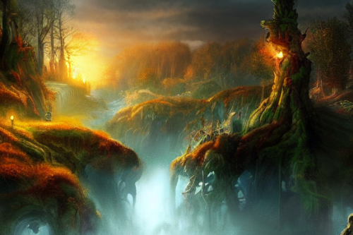 Trending splash art highly detailed bright mood mixed media concept art:0.5 intricate detailed wonderous landscape 4k volumetric lighting dramatic lighting award-winning:0.5 [text logo]