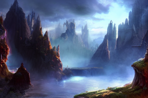 Trending splash art highly detailed bright mood mixed media concept art:0.5 intricate detailed wonderous landscape 4k volumetric lighting dramatic lighting award-winning:0.5 [text logo]