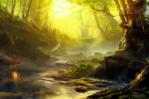 Trending splash art highly detailed bright mood mixed media concept art:0.5 intricate detailed wonderous landscape 4k volumetric lighting dramatic lighting award-winning:0.5 [text logo]