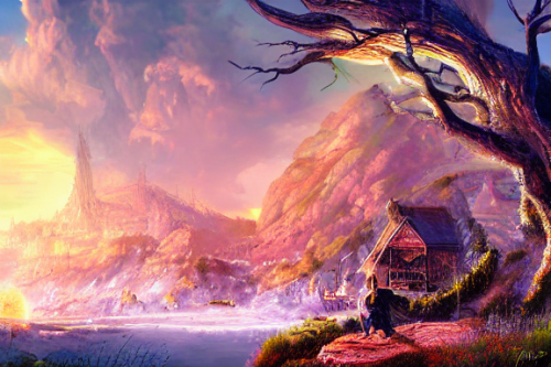 Trending splash art highly detailed bright mood mixed media concept art:0.5 intricate detailed wonderous landscape 4k volumetric lighting dramatic lighting award-winning:0.5 [text logo]