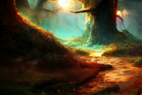 Trending splash art highly detailed bright mood mixed media concept art:0.5 intricate detailed wonderous landscape 4k volumetric lighting dramatic lighting award-winning:0.5 [text logo]