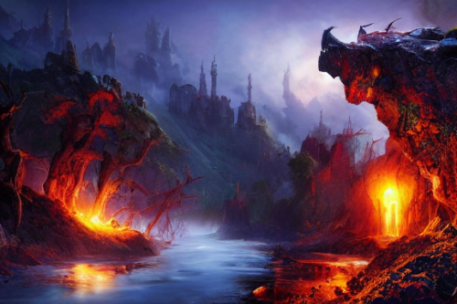 Trending splash art highly detailed bright mood mixed media concept art:0.5 intricate detailed wonderous landscape 4k volumetric lighting dramatic lighting award-winning:0.5 [text logo]