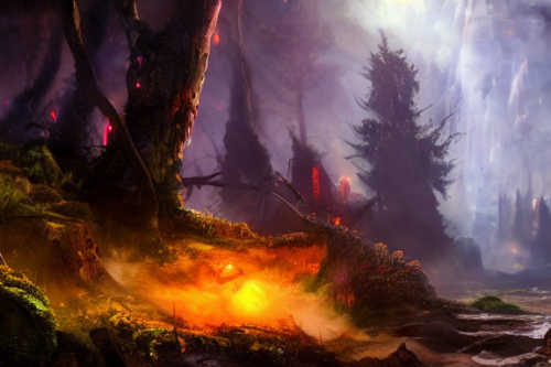 Trending splash art highly detailed bright mood mixed media concept art:0.5 intricate detailed wonderous landscape 4k volumetric lighting dramatic lighting award-winning:0.5 [text logo]