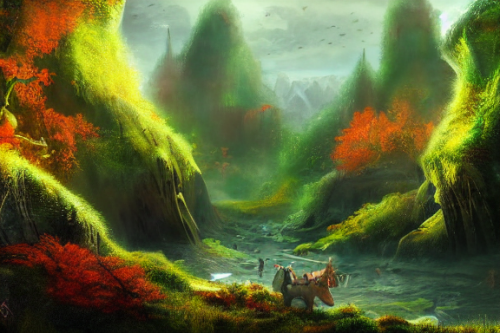 Trending splash art highly detailed bright mood mixed media concept art:0.5 intricate detailed wonderous landscape 4k volumetric lighting dramatic lighting award-winning:0.5 [text logo]