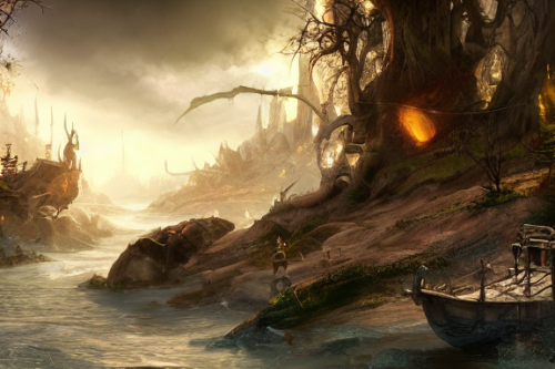 Trending splash art highly detailed bright mood mixed media concept art:0.5 intricate detailed wonderous landscape 4k volumetric lighting dramatic lighting award-winning:0.5 [text logo]