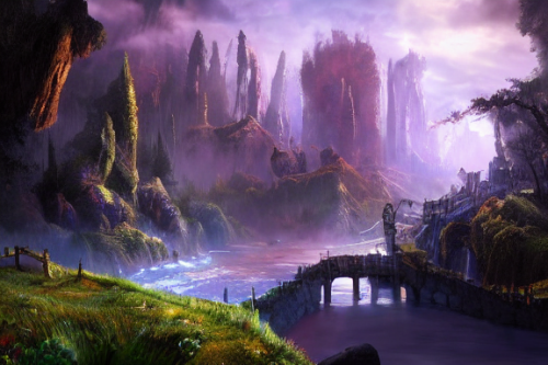 Trending splash art highly detailed bright mood mixed media concept art:0.5 intricate detailed wonderous landscape 4k volumetric lighting dramatic lighting award-winning:0.5 [text logo]