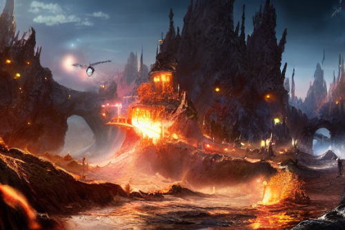 Trending splash art highly detailed bright mood mixed media concept art:0.5 intricate detailed wonderous landscape 4k volumetric lighting dramatic lighting award-winning:0.5 [text logo]