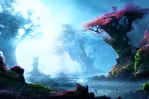 Trending splash art highly detailed bright mood mixed media concept art:0.5 intricate detailed wonderous landscape 4k volumetric lighting dramatic lighting award-winning:0.5 [text logo]