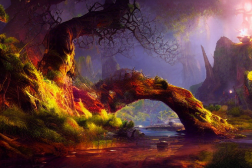 Trending splash art highly detailed bright mood mixed media concept art:0.5 intricate detailed wonderous landscape 4k volumetric lighting dramatic lighting award-winning:0.5 [text logo]